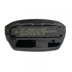CN008095 Applicable to Audi Smart Car Key Model: FS14P70 FCC: 8S0.959.754.CM 434MHZ MQB48 chip