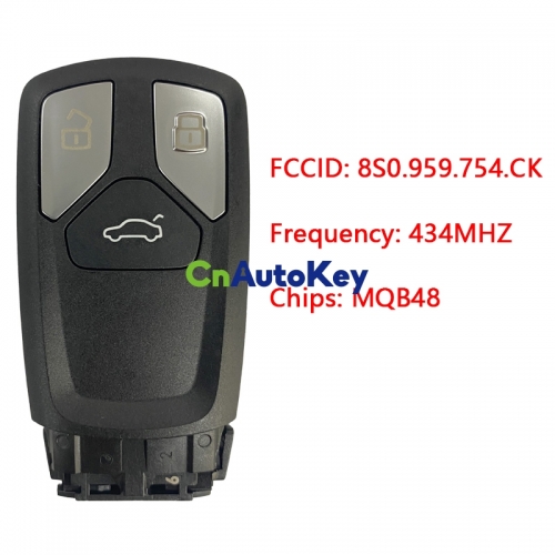 CN008097 Applicable to Audi Smart Car Key Model: FS14P70 FCC: 8S0.959.754.CK 434MHZ MQB48 chip