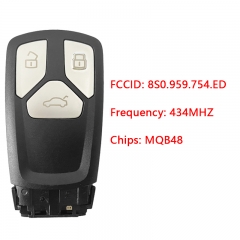 CN008087 Applicable to Audi Smart Car Key Model: FS14P70M FCC: 8S0.959.754.ED 43...