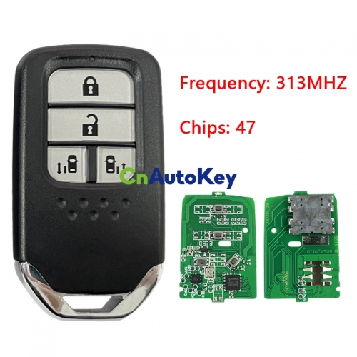 CN003152 4 buttons remote car key 313.8MHZ with 47 chips for 2017 Honda Odyssey Elysion