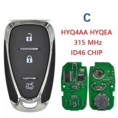 CN014107 Car Remote Control Key For Chevrolet Camaro Equinox Cruze Malibu Spark HYQ4EA HYQ4AA ID46 PCF7952 315MHZ