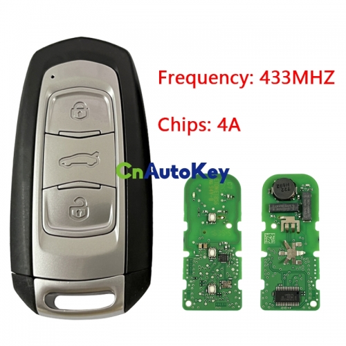 CN031008 Applicable to Geely smart car key ID: 45D85362 433MHZ 4A chip