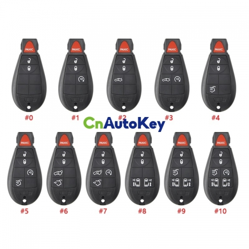 CN015001 Chrysler JEEP DODGE 3+1 button 433MHZ Smart Remote Key M3N5WY783X / IYZ-C01C ID46 PCF7941