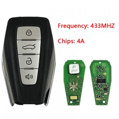 CN031006 Original Geely Bin Rui Smart key 18 19 Bin Rui Smart Remote Key Valeo System 4A CHIP