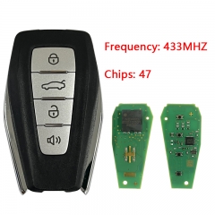 CN031007 Car Keyless Smart Remote Key 433Mhz ID47 Chip for Geely Okavango Azkarr...