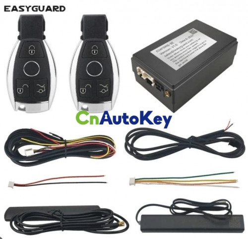 CN125 EASYGUARD keyless Entry fit for benz Cars with turn key to Start only remote lock unlock system trunk release ESW309B-BE  3 BUTTON