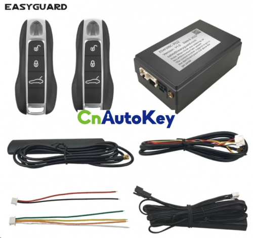 CN130 EasyGuard Smart Key PKE Kit Fit For Porsche with Factory Push Start Button DC12V Keyless Entry Enable And Disable Easy Install ESW309C-PO2