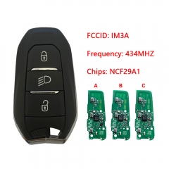 CN009046 2020 Peugeot 5008, 508 Smart Key, 3Buttons, IM3A HITAG AES NCF29A1, IM3...