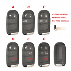CN086038 2/3/4/5BT Smart Remote Control Key 433mhz 4A Chip Keyless Entry SIP22 B...