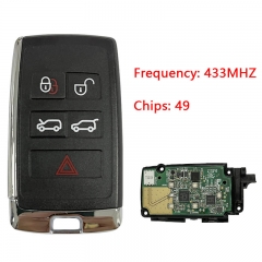 CN025014 Suitable for Jaguar smart remote control key ID: 76DA3AED 434MHZ 49 chip