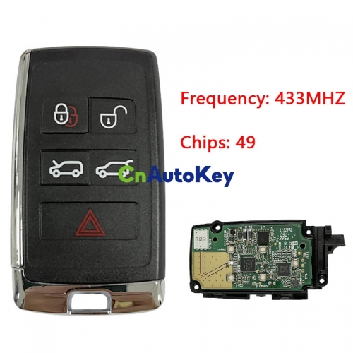 CN025014 Suitable for Jaguar smart remote control key ID: 76DA3AED 434MHZ 49 chip