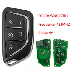 CN030021 2021-2022 Cadillac Escalade 6 Button Smart Key Fcc YG0G20TB1 Pn 1353886...