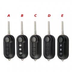 CS017020 For Fiat 500 Panda Punto Bravo Stilo Ducato SIP22 2/3 Buttons Filp Remote Car Key shell