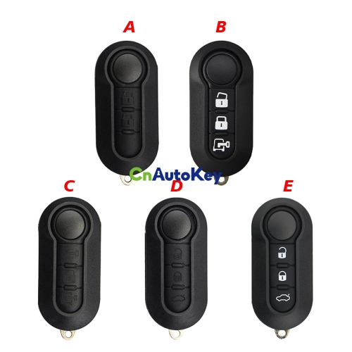 CS017020 For Fiat 500 Panda Punto Bravo Stilo Ducato SIP22 2/3 Buttons Filp Remote Car Key shell