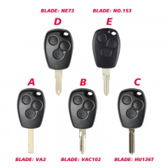 CS010079 3 Button Remote Car Key Shell for Renault blade Silca code VA2