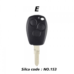 CS010079 3 Button Remote Car Key Shell for Renault blade Silca code VA2