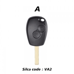 CN010072 2 Button Remote Car Key for Renault 433mhz With PCF7961M/4A VA2 Round Button