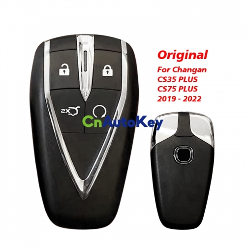 CN035005 Original 4 button smart Car Key Fob for Changan CS35 PLUS CS75 PLUS 2019-2022 Replacement Remote with small key