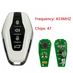 CN079009 For Chery Jetour 4Buttons Smart Key Hitag 3 47 chip 433mhz