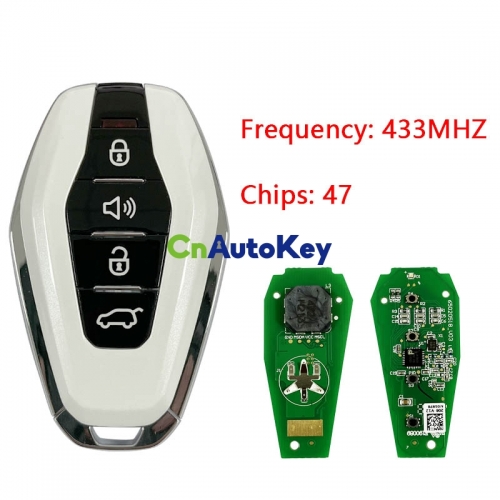 CN079009 For Chery Jetour 4Buttons Smart Key Hitag 3 47 chip 433mhz