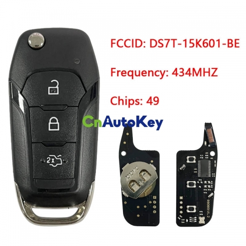 CN018053 New for Ford Mondeo Escort Flip Key 3 Button 434Mhz DS7T-15K601-BE