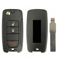 CN086047 4 Buttons Flip Folding Remote Key for Fiat 500X Jeep Renegade 2016-2018...