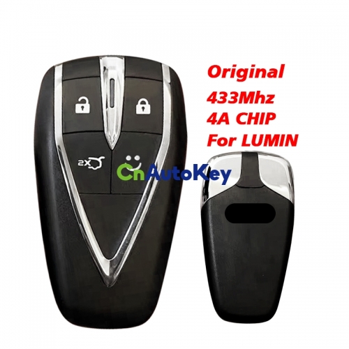 CN035011 Original genuine 4 button 4A chip 433Mhz smart key For CHANA LUMIN smart card with small key