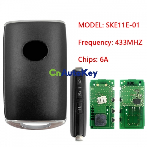 CN026058 Smart Remote Key Fob 3 Button MODEL: SKE11E-01 for 2019 2020 2021 Mazda Axela 433MHZ 6A Chips