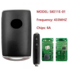 CN026057 Smart Remote Key Fob 2 Button MODEL: SKE11E-01 for 2019 2020 2021 Mazda Axela 433MHZ 6A Chips