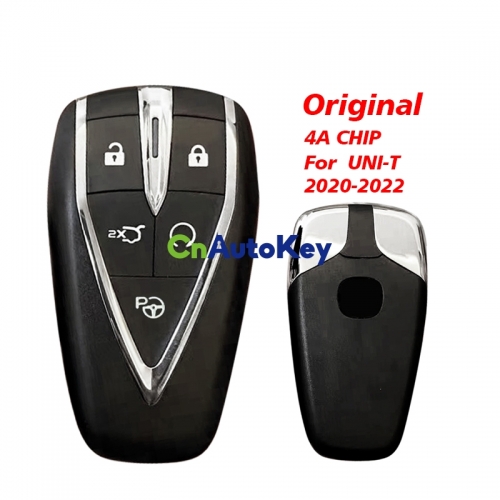 CN035013 Original 5 button 4A chip for Changan UNI-T 2020 - 2022 smart key smart card with small key