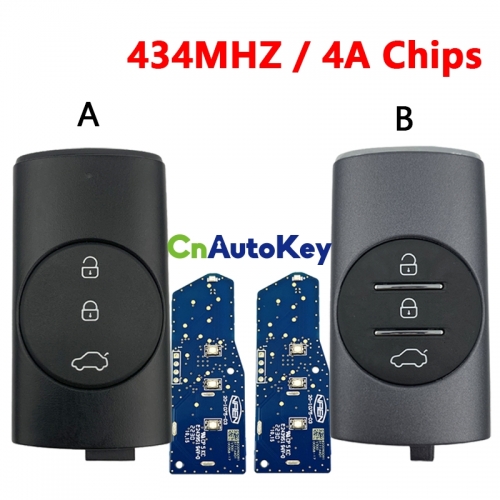 CN079007 For Chery 3 Buttons 434MHZ 4A Chip Smart Key (Blue Board)