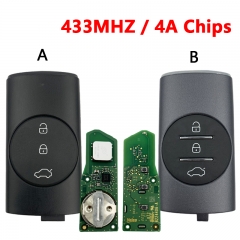 CN079008 For Chery 3 Buttons Smart Key Hitag AES 4a chip 433mhz