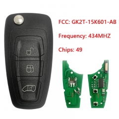 CN018097 For Ford Transit Flip Remote Key 3 Button 434MHz 49 Chip HITAG Pro GK2T...