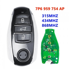 CN001140 3 Button Smart Remote Key Fob 315MHz 433MHz 7P6959754AL 868MHz 7P6 959 ...