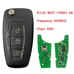 CN018057 for Ford Transit 3 button flip remote control key 433MHZ 4D63