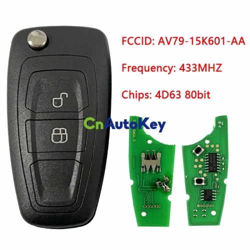 CN018074 ORIGINAL Flip Key for Ford Ranger 433 MHz 4D63 80 Bit AV79-15K601-AA