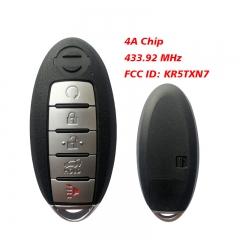 CN027082 Nissan Murano Pathfinder 5 Button Proximity Remote Smart Key Fcc KR5TXN...
