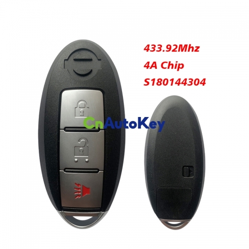 CN027084 3 Button Remote Car Key FSK 433.92Mhz PCF7945M HITAG AES 4A Chip S180144304 For Nissan Titan XD Murano Pathfinder