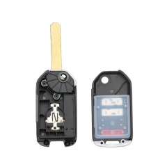 CS003051 Modified Flip Remote Key Shell Case for Honda CR-V Fit Crosstour Fob 2+1 Buttons