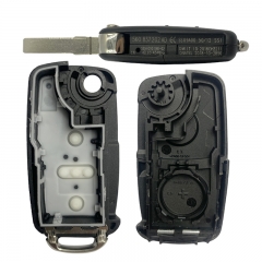 CN001052 Folding Remote Key 3 Button 434MHz With ID48 Chip 5K0 837 202 AD for Volkswagen