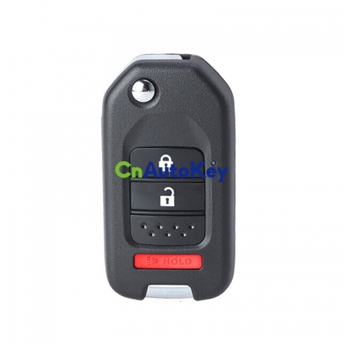 CS003051 Modified Flip Remote Key Shell Case for Honda CR-V Fit Crosstour Fob 2+1 Buttons