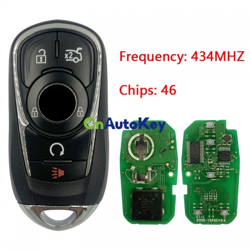 CN013025 Buick 5 Button Smart Proximity Key Fcc HYQ4EA Pn 13508414 434MHZ ID46