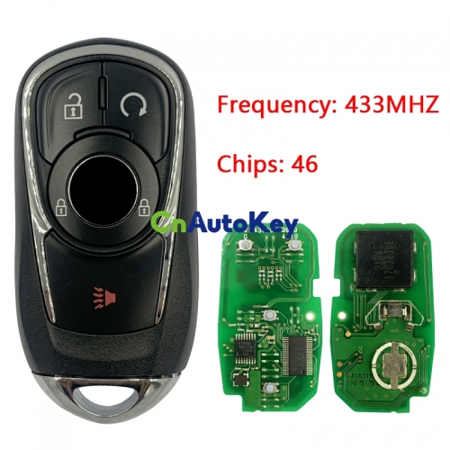 CN013023 2018-2020 Buick 5-Button Smart Key 433MHZ ID46 chip 1629