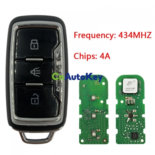 CN079012 Suitable for Chery's original intelligent remote control key 434MHZ 4A chip
