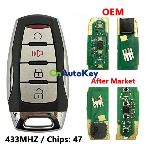 CN075007 Smart Remote Key 433Mhz with ID47 Chip for Great Wall Motor POER GWM Pao Poer P Series