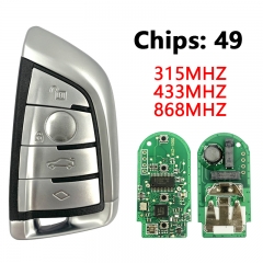 CN006101 Remote key Fob 315MHZ 433MHZ 868MHZ for BMW 1 2 3 4 5 6 7 Series X1 X3 F Chassis CAS4+ FEM 2011-2017