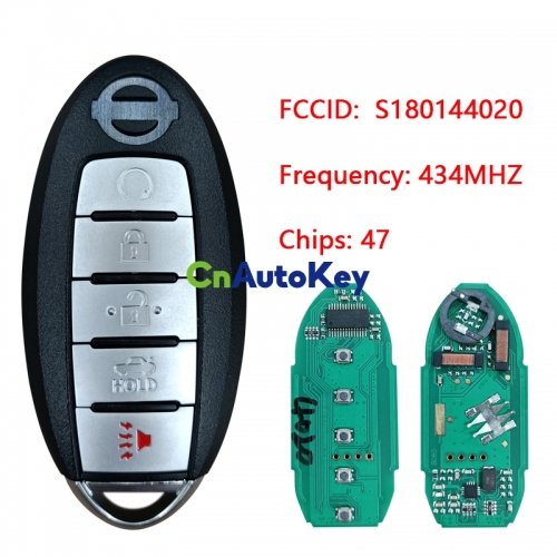 CN027064 5 Buttons 434MHz PCF7953X Chip Smart Remote Car Key For Nissan Altima Maxima 2013 2014 2015 S180144020 KR5S180144014