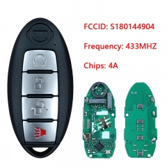 CN027083 for Nissan Murano Pathfinder 2019 2020 Smart Remote Key Fob S180144904 KR5TXN7 433.92MHz 4A Chip PN 285E3-9UF5B