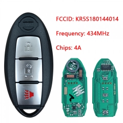 CN027070 For Nissan Rogue Kicks Proximity Smart Key KR5S180144014 434MHZ 4A CHIP 