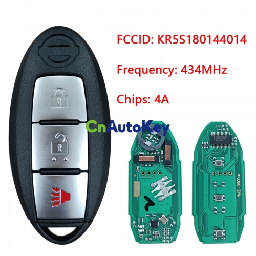 CN027070 For Nissan Rogue Kicks Proximity Smart Key KR5S180144014 434MHZ 4A CHIP 